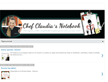 Tablet Screenshot of chefclaudia.com